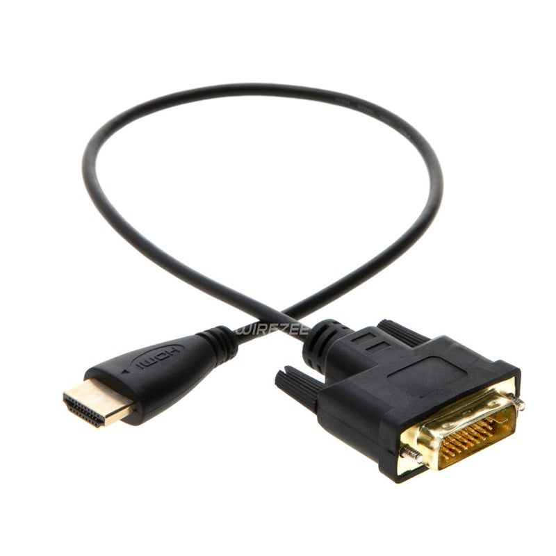 WireZee DVI-D to HDMI Video Cable 24+1 Pin Dual Link M/M 1.5f 3ft 6ft 10ft 15ft 25ft (3FT) - Image 4